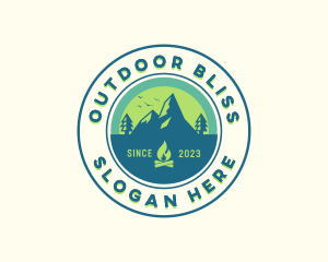 Mountain Outdoor Camping logo design