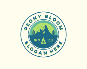 Mountain Outdoor Camping logo design