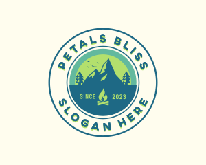 Mountain Outdoor Camping logo design