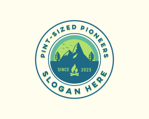 Mountain Outdoor Camping logo design