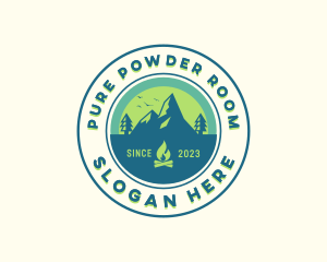 Mountain Outdoor Camping logo design