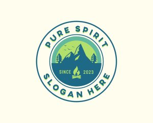 Mountain Outdoor Camping logo design