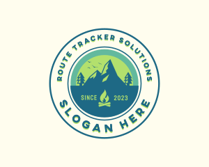 Mountain Outdoor Camping logo design