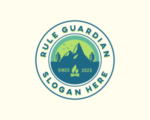 Mountain Outdoor Camping logo design