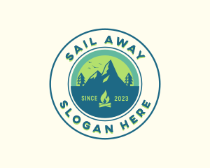 Mountain Outdoor Camping logo design