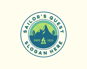 Mountain Outdoor Camping logo design