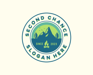 Mountain Outdoor Camping logo design