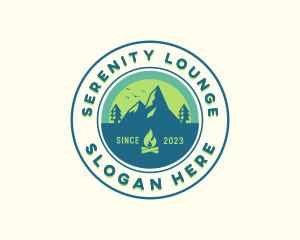 Mountain Outdoor Camping logo design