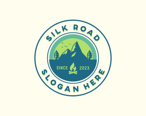 Mountain Outdoor Camping logo design