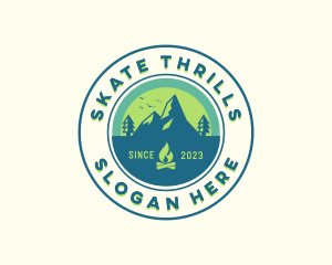 Mountain Outdoor Camping logo design