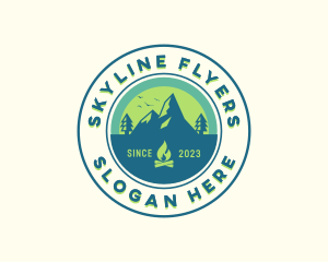 Mountain Outdoor Camping logo design