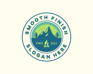 Mountain Outdoor Camping logo design