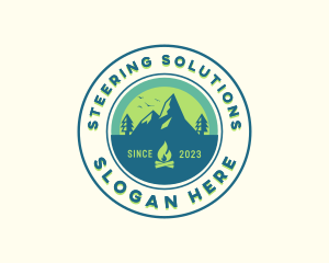 Mountain Outdoor Camping logo design