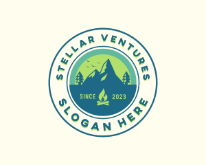 Mountain Outdoor Camping logo design