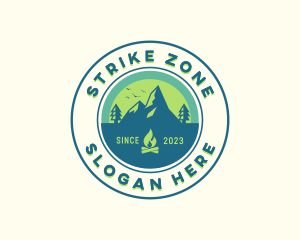 Mountain Outdoor Camping logo design