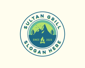 Mountain Outdoor Camping logo design