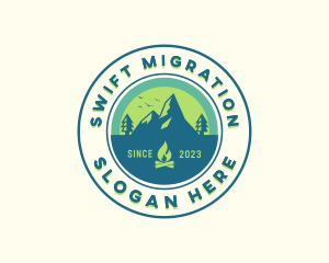 Mountain Outdoor Camping logo design