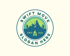 Mountain Outdoor Camping logo design