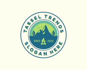 Mountain Outdoor Camping logo design