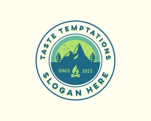 Mountain Outdoor Camping logo design