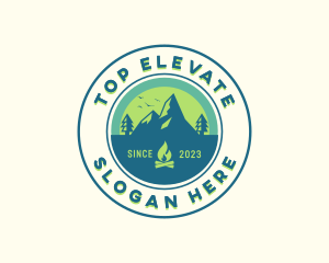 Mountain Outdoor Camping logo design