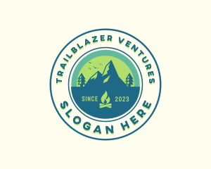 Mountain Outdoor Camping logo design