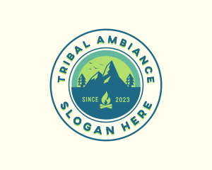 Mountain Outdoor Camping logo design