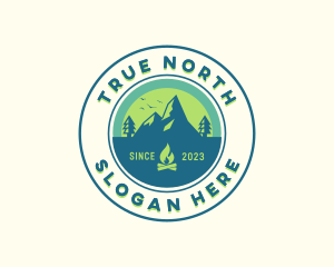 Mountain Outdoor Camping logo design