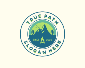 Mountain Outdoor Camping logo design