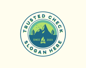 Mountain Outdoor Camping logo design