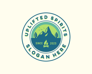 Mountain Outdoor Camping logo design