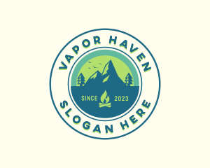 Mountain Outdoor Camping logo design