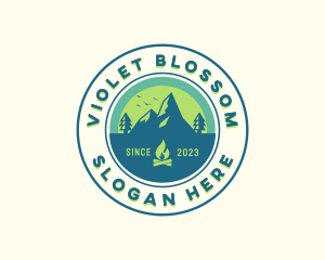 Mountain Outdoor Camping logo design