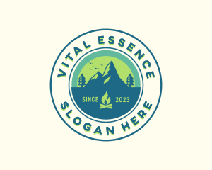 Mountain Outdoor Camping logo design