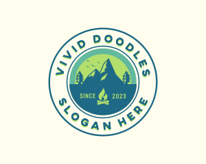 Mountain Outdoor Camping logo design