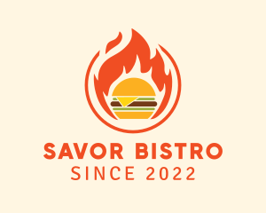 Flaming Burger Restaurant  logo