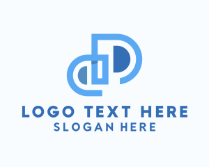 Digital Modern Letter D logo