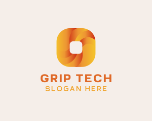 Gradient Technology Square logo design