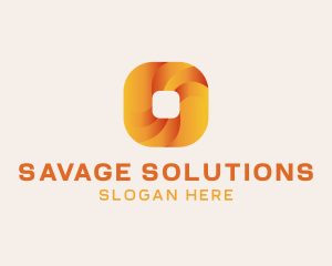 Gradient Technology Square logo design