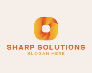 Gradient Technology Square logo design