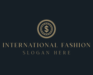 Luxury Gold Coin logo design