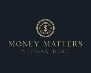 Luxury Gold Coin logo design