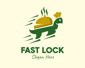 Fast Turtle Food Delivery logo design