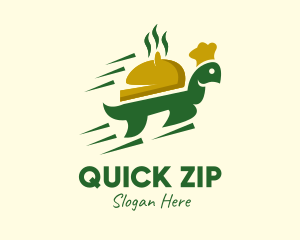 Fast Turtle Food Delivery logo design