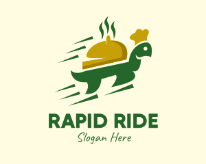 Fast Turtle Food Delivery logo design