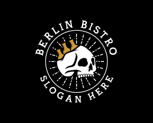 Skull Liquor Bistro logo design