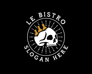 Skull Liquor Bistro logo design