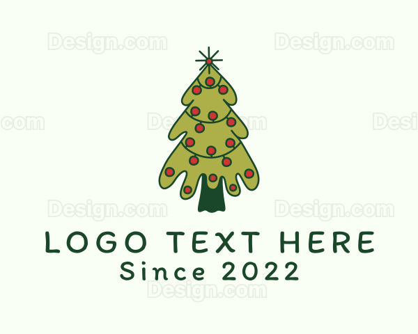 Christmas Tree Holiday Logo