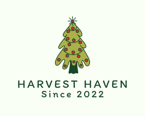 Christmas Tree Holiday logo design