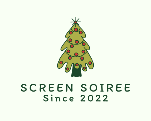 Christmas Tree Holiday logo design